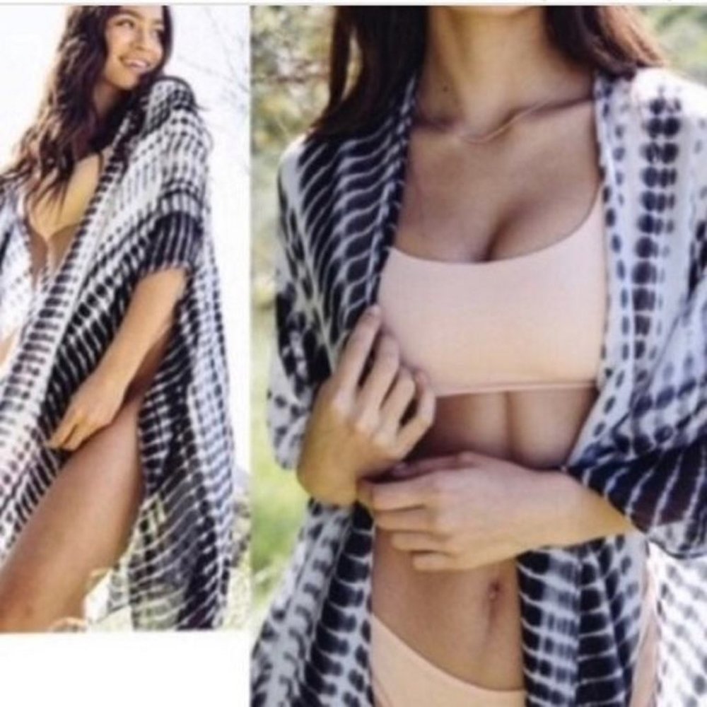 Michael Stars Tie Dye Ruana/Sarong/Scarf